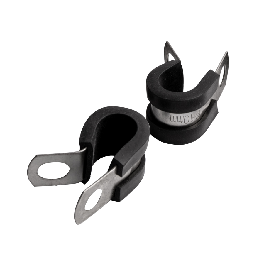 (image for) Hose Clamp 10mm X 12mm B/width Rubber Lined Bulk