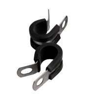 (image for) Hose Clamp 12mm X 12mm B/width Rubber Lined Bulk
