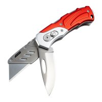 Knife Utility S/steel Blades Foldable With 5 Spare Blades (image for) Knife Utility S/steel Blades Foldable With 5 Spare Blades