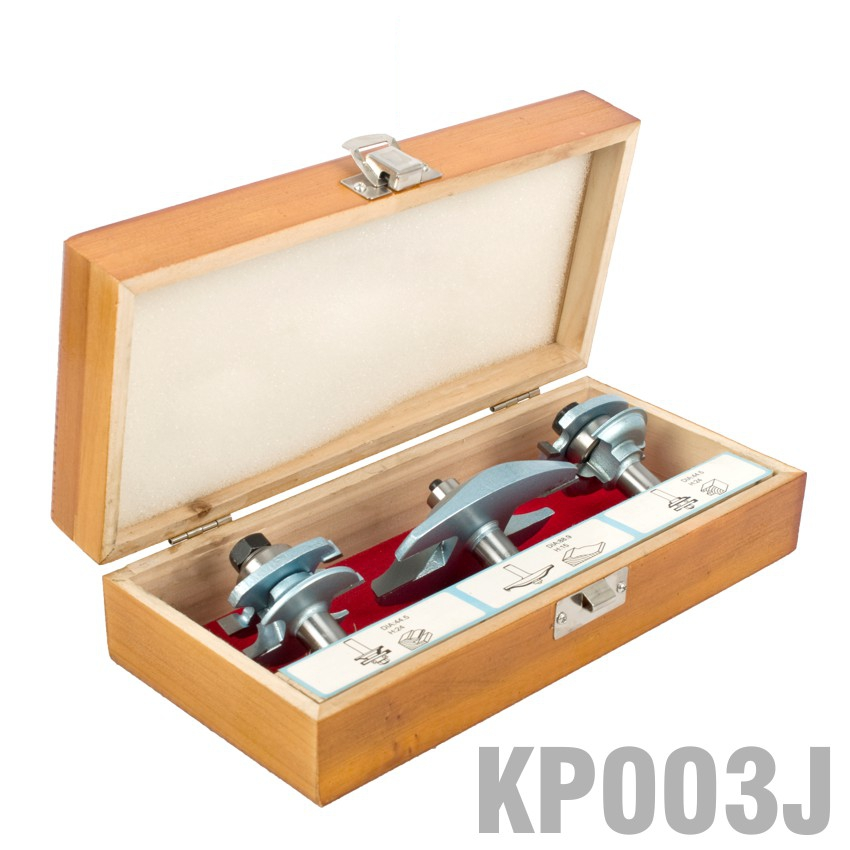 (image for) Cabinet Door Set Rail & Stile 3pc 1/2' Shank Wooden Box