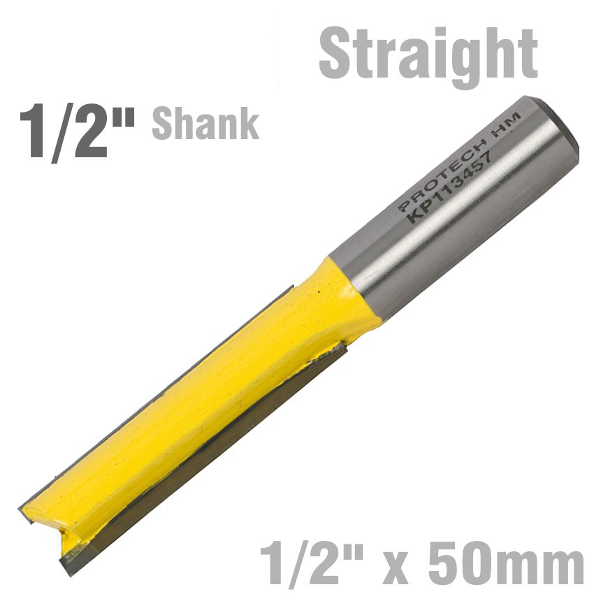 (image for) Straight Bit 1/2' X 50mm Cut 2 Flute 1/2'shank