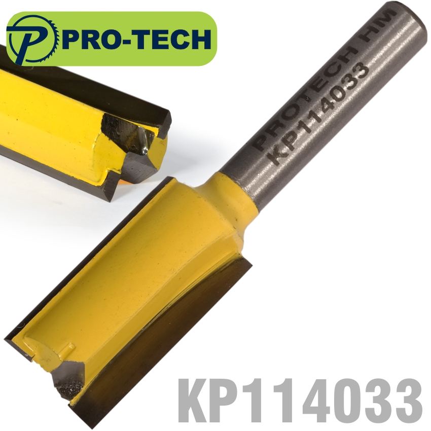 (image for) Straight Bit 1/2'(12.7mm) X 1'(25.4mm) Cut 2 Flute With Bottom Cut 1/4