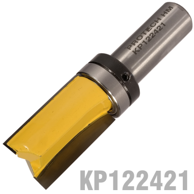(image for) Pattern Flush Trim Bit. With Shank Mounted Bearing 19mm X 32mm 1/2' Sh