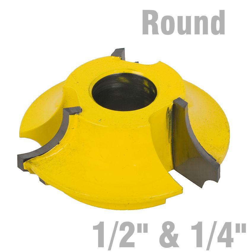 (image for) 3 Wing Cutter 1/4' & 1/2' Quarter Round