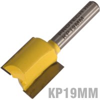 Straight Bit 19mm X 20mm Cut 2 Flute Metric 1/4' Shank (image for) Straight Bit 19mm X 20mm Cut 2 Flute Metric 1/4' Shank