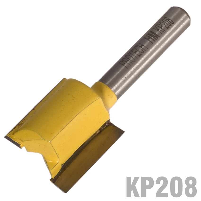 (image for) Straight Bit 3/4'(19mm) X 3/4'(19mm) Two Flute 1/4' Shank