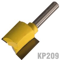 (image for) Straight Bit 7/8'(22.2mm) X 3/4'(19mm) Two Flute 1/4' Shank