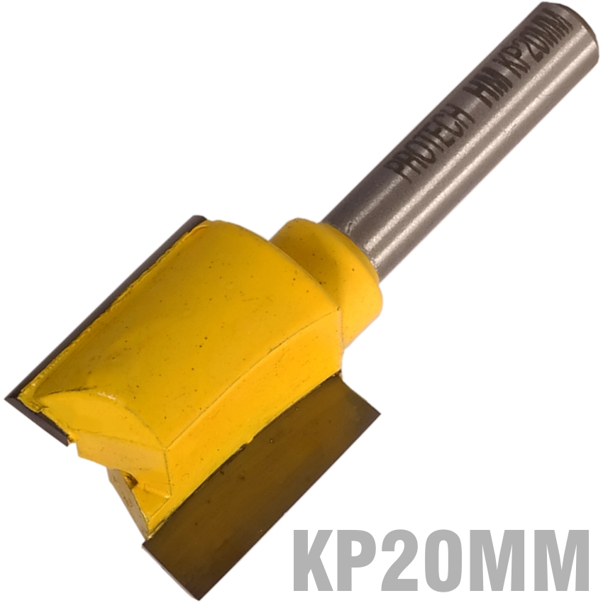 (image for) Straight Bit 20mm X 20mm Cut 2 Flute Metric 1/4' Shank