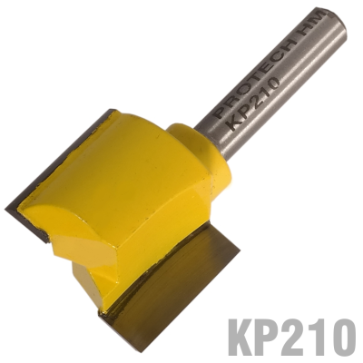 (image for) Straight Bit 1'(25.4mm) X 3/4'(19mm) Two Flute 1/4' Shank