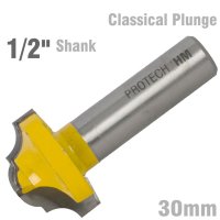 Classical Plunge Cutting 30mm 1/2' Shank (image for) Classical Plunge Cutting 30mm 1/2' Shank