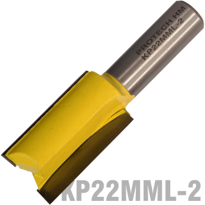 (image for) Straight Bit 22mm X 38mm Cut 2 Flute Metric 1/2' Shank