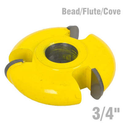 (image for) 3 Wing Cutter 3/4' Bead/flute/cove
