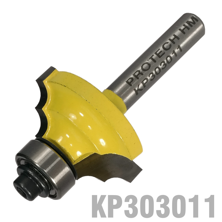 (image for) Double Round Bit 1 1/8' X 1/2' Radius 5/32' 1/4' Shank
