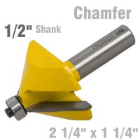Chamfer Bit 2 1/4' X 1 1/4' 1/2' Shank (image for) Chamfer Bit 2 1/4' X 1 1/4' 1/2' Shank