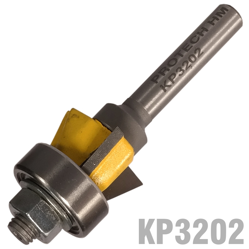(image for) Bevel Trim Bit 1/2' X 3/8' Three Flute 22 1/4' Shank