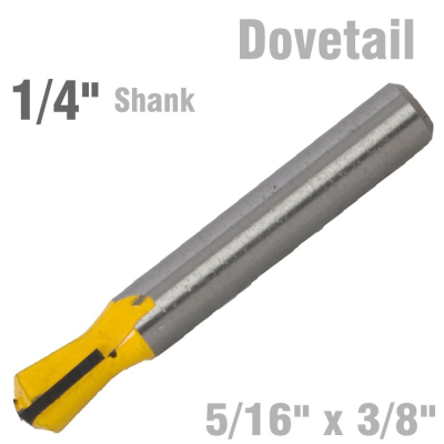 (image for) Dovetail Bit 5/16' X 3/8' 1/4' Shank