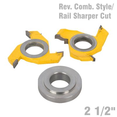 (image for) Reversible Combination Style & Rail Shaper Cutter Diameter 2 1/2'