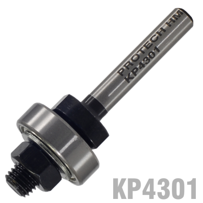 (image for) Arbor For Slotting Cutter C/w Bearing. Nut & 2 X Washers 1/4' Shank