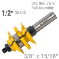 (image for) Double Reversable Style & Rail Asembly Ogee 3/8' X 15/16' 1/2' Shank