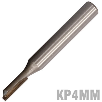 (image for) Straight Bit 4mm X 13mm Single Flute Metric 1/4' Shank