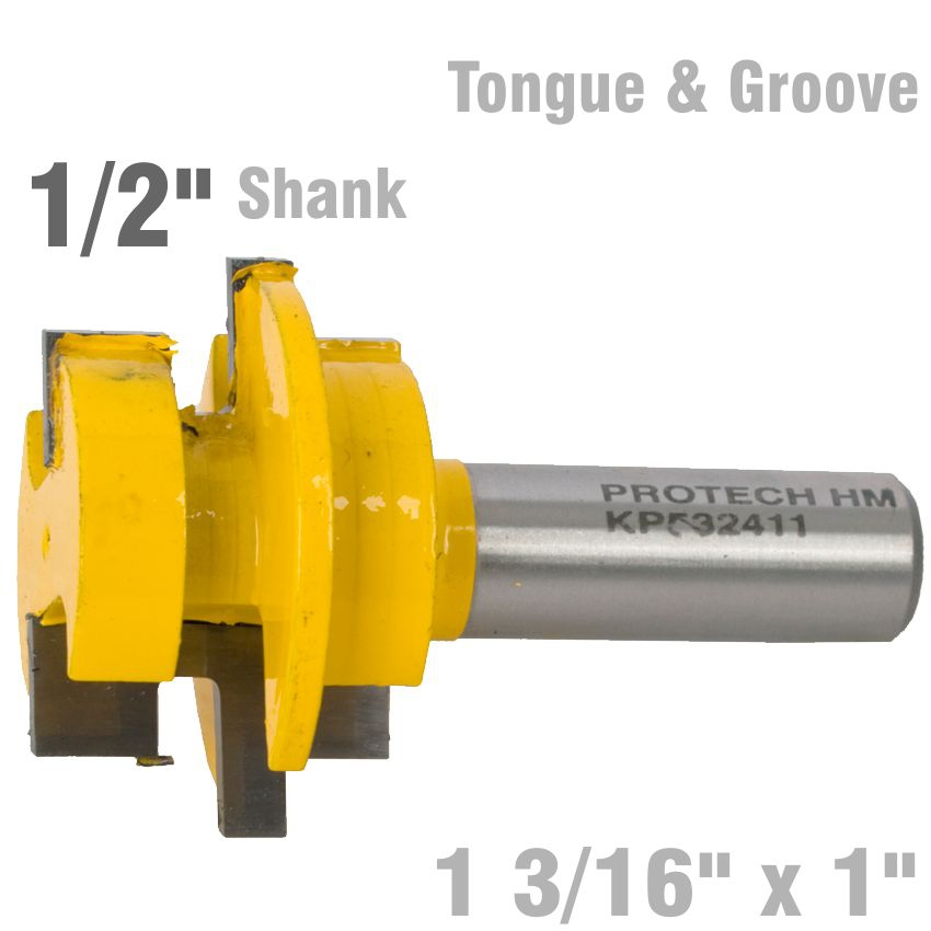 (image for) Tongue & Groove - Parallel 1 3/16' X 1' 1/2' Shank