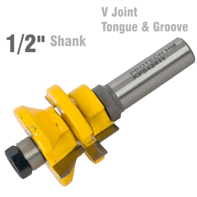 (image for) V Joint Tongue & Groove Assembly 1/2' Shank