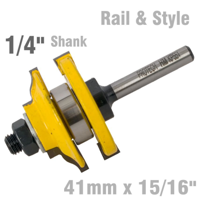 (image for) Rail & Style Ogee Rail & Style 41mm X 15/16' 1/4' Shank