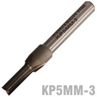(image for) Straight Bit 5mm X 14mm Two Flute Solid Carbide 1/4' Shank