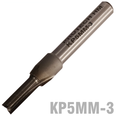 (image for) Straight Bit 5mm X 14mm Two Flute Solid Carbide 1/4' Shank