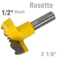 Rosette Bit 54mm (2 1/8'cutting Diameter) 1/2' Shank 601201 (image for) Rosette Bit 54mm (2 1/8'cutting Diameter) 1/2' Shank 601201