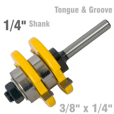 (image for) Tongue & Groove Assembly 3/8' X 1/4' 1/4' Shank