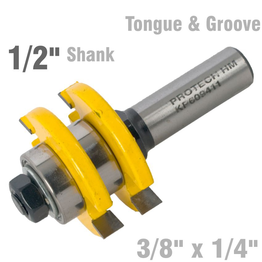 (image for) Tongue & Groove Assembly 3/8' X 1/4' 1/2' Shank