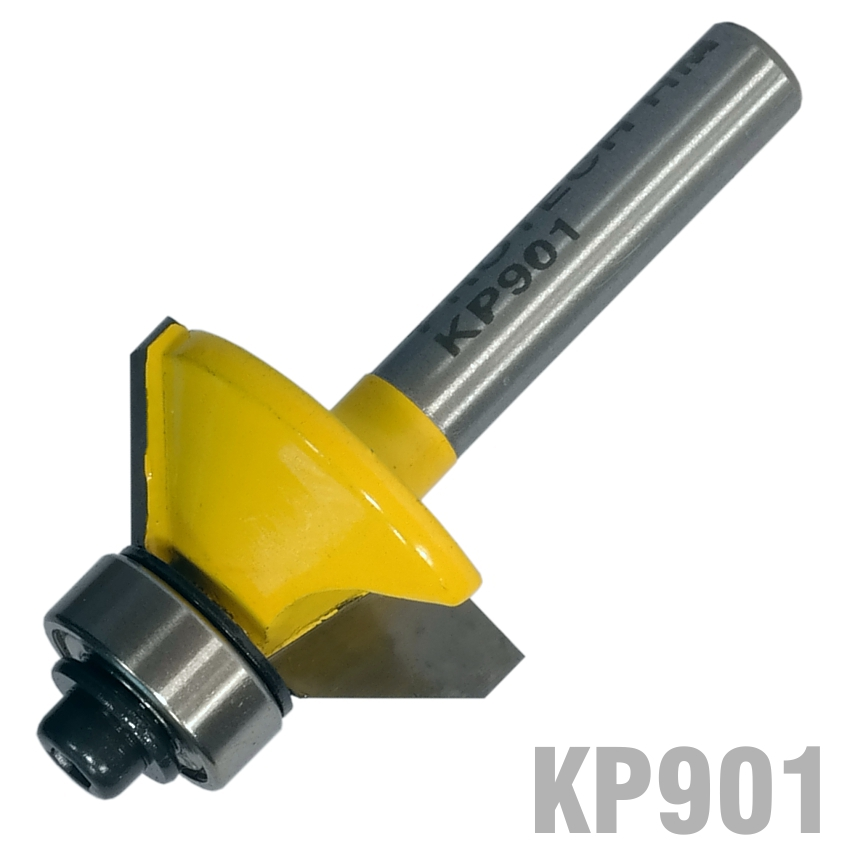 (image for) Chamfer Bit Tct 45° 1' X 3/8' X 1/4' Shank