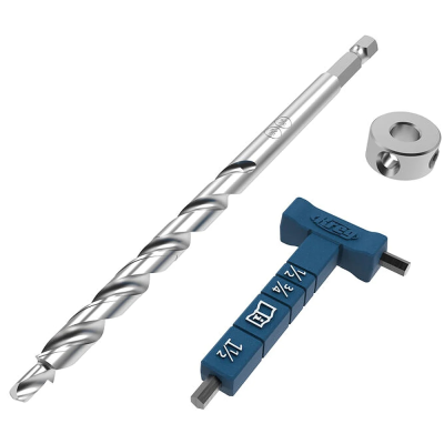 (image for) Easy-set Micro-pocket Drill Bit With Stop Collar & Gauge/hex Wrench