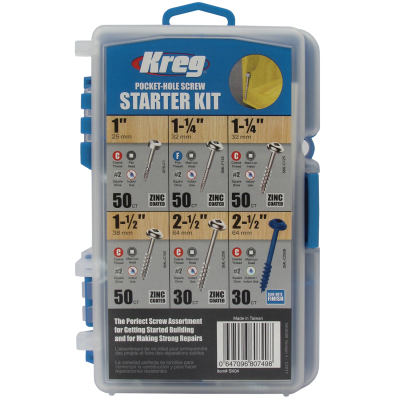 (image for) Kreg Pocket-hole Screw Starter Kit 260pce