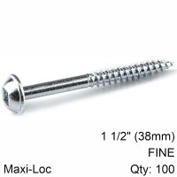 (image for) Kreg Zinc Pocket Hole Screws 38mm 1.50' #7 Fine Thread Mx Loc 100ct
