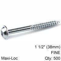 (image for) Kreg Zinc Pocket Hole Screws 38mm 1.50' #7 Fine Thread Mx Loc 500ct