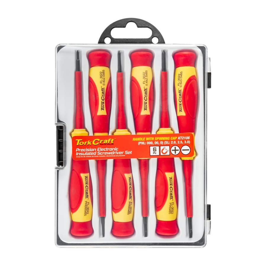 (image for) 6pc Precision Electronic Insulated Screwdriver Set