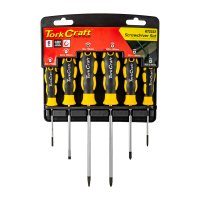 (image for) 6pc Screwdriver Set With Wall Mountable Rack S2 Pz Sl