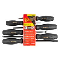 6pc Screwdriver Set Black Handle (image for) 6pc Screwdriver Set Black Handle