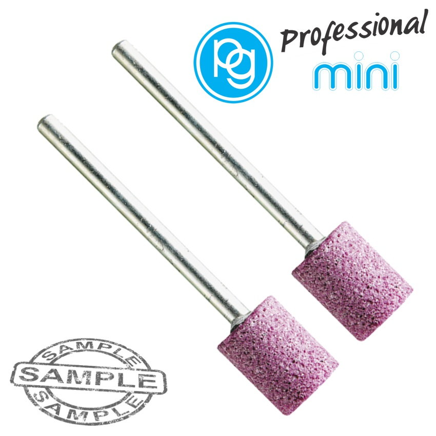(image for) Ruby Grinding Stones 10x12mm.cyl.sh3mm.2pcs