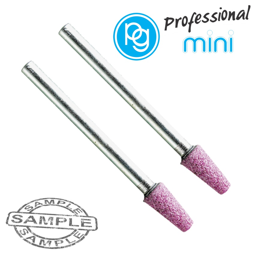 (image for) Ruby Grinding Stones 5x10mm.cone.sh2.35mm.2pcs