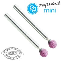 Ruby Grinding Stones 6mm.ball.sh3mm.2pcs (image for) Ruby Grinding Stones 6mm.ball.sh3mm.2pcs