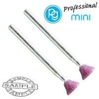 Ruby Grinding Stones 8x6mm.reverse Taper.sh3mm.2pcs (image for) Ruby Grinding Stones 8x6mm.reverse Taper.sh3mm.2pcs
