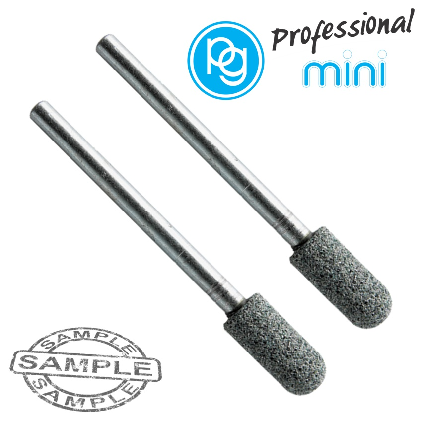 (image for) Silicon Carbide Stones 6x10mm.round Head.sh3mm.2pcs