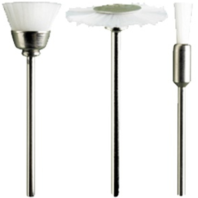 (image for) Assorted White Nylon Brushes. 3pcs