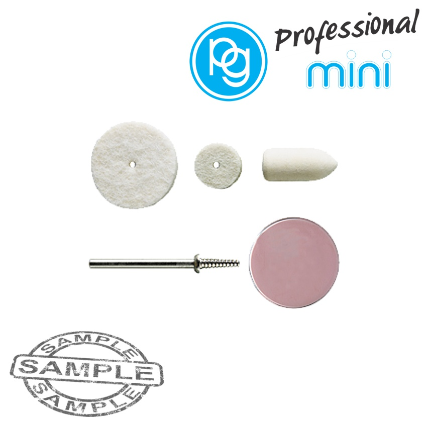 (image for) Assorted Felt Polish Points.3pcs +mandrel+polishing Paste Kit