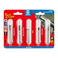 (image for) Rotary Burr Set 5 Pc Asstd 6mm Dia Tungsten