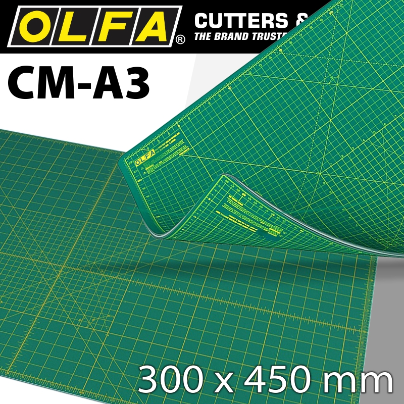 (image for) Olfa Cutting Mat 300x450mm A3 Craft Multi-purp
