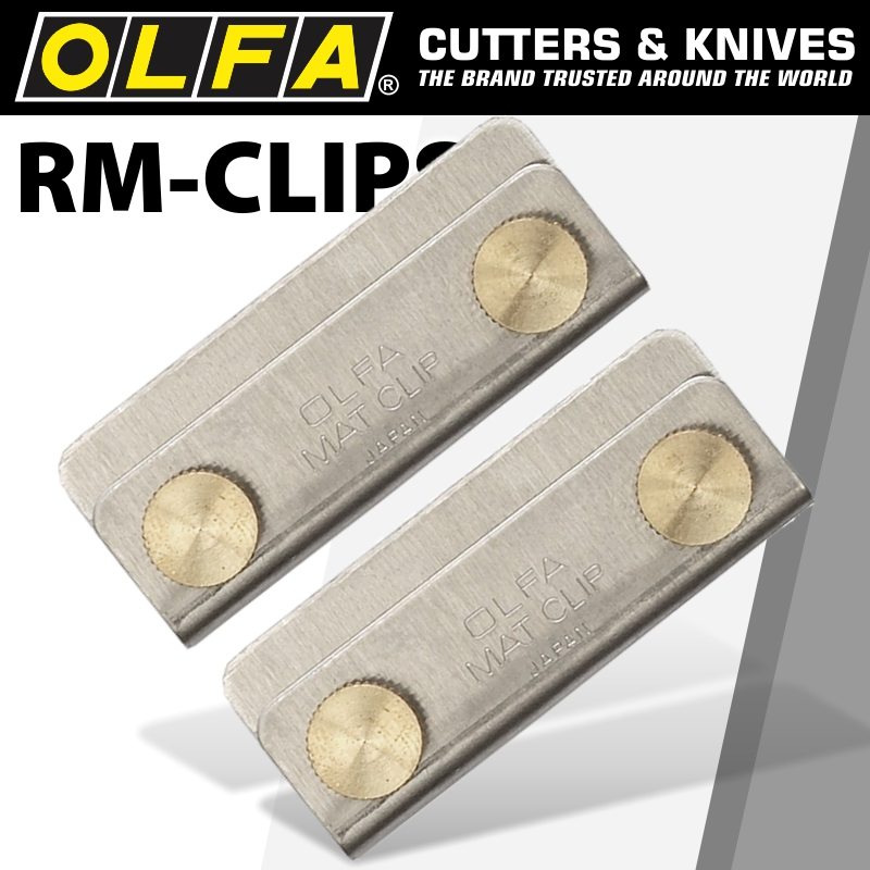 (image for) Olfa Clips Pair Holds 2 Or More Mats Together Fits All Mat Brands